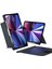Apple iPad Air 12.9 Inç 2022 (5.nesil) Uyumlu Fuchsia Touch Pad Bluetooth Klavyeli Standlı Mıknatıslı Tablet Kılıfı 1