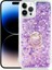 Apple Apple iPhone 14 Pro Kılıf Sıvılı Kalpli Yüzüklü Hareketli Milce Kapak 1