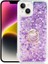 Apple Apple iPhone 14 Plus Kılıf Sıvılı Kalpli Yüzüklü Hareketli Milce Kapak 1