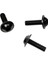 10X Dekoratif Çerçeve Alüminyum Vidalar Kapak 20MMX6MM 20MMX6MM Siyah 5