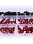 173X Kaplama Kiti Harfer Clips Vidaları Motosiklet Sportbike Kırmızı 5