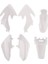 Plastik Muhafız Kaplama Kiti Motosiklet Koruyucu Vücut Çalışma Fairing Kit Beyaz 3