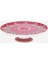 Flower Festival Kırmızı Porselen Kek Standı 21 cm 2