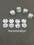Çıtçıt Metal Gümüş 1,5 cm 8 Li Set 1