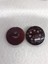 Taşlı Düğme Bordo 6 Adet 2