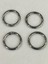 Çanta Halkası Yuvarlak Yaylı Klips 2,5 cm 4 Lü Set 1