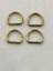 Çanta Halkası D Demir 2,5 cm 4 Lü Set 1