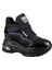 22K300-9 Dolgu Topuk Siyah Kadın Sneakers 2