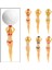 6pcs Kadın Golf Tees Dayanıklı Aksesuar Golf Tees 2