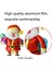 10 Adet Noel Dekorasyonu Alüminyum Film Balonları Stil: Snowflake Santa (Yurt Dışından) 3