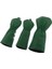 3 Paketler Ahşap Kafa Kapağı Golf Fairway Sürücüsü Headcover Bekçi Kol Golfçü Dişli Yeşil(Yurt Dışından) 3