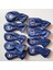 9 Adet Pu Golf Kulübü Demir Kafa Kapak Koruyucu Headcover Evrensel Mavi 4