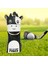 Cow Headscovers Golf Fairway Woods Koruyucu Kapaklar Hibrid Kafa Kapağı Golf 3 5 Siyah 3