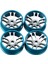 Wltoys Için 4 Parçalı Metal Tekerlek Seti K969 K979 K989 1/128 Rc Araba Mavisi (Yurt Dışından) 1