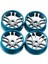 Wltoys Için 4 Parçalı Metal Tekerlek Seti K969 K979 K989 1/128 Rc Araba Mavisi (Yurt Dışından) 2