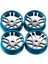 Wltoys Için 4 Parçalı Metal Tekerlek Seti K969 K979 K989 1/128 Rc Araba Mavisi (Yurt Dışından) 3