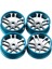 Wltoys Için 4 Parçalı Metal Tekerlek Seti K969 K979 K989 1/128 Rc Araba Mavisi (Yurt Dışından) 4