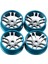 Wltoys Için 4 Parçalı Metal Tekerlek Seti K969 K979 K989 1/128 Rc Araba Mavisi (Yurt Dışından) 5