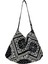 Moda Omuz Çantası Pamuk Tuval Çanta Tokası Alışveriş Için Siyah (Yurt Dışından) 1