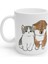 Yavru Arkadaş Kedi Ve Köpek Dog And Cat Kupa Mug 1