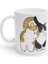 Sırnaşmış Mutlu Kediler Happy Cats Kupa Bardak Mug 1