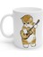 Gitarlı Kedi Cat With Guitar Kupa Bardak Mug 1