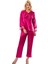 Fuşya Saten Pijama Takımı - 1595 1