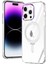 iPhone 14 Pro Kılıf Kamera Çerçeve Yükseltili Korumalı Parlak Metal Magsafe Manyetik Metal Yüzük Standlı Elit Kapak 1