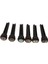 6 Pcs Abanoz Gitar Köprüsü Uç Pimler Set Aksanlar Yeni (Yurt Dışından) 4
