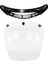 Motosiklet 3 Snap Visor Açık Yüz Için Evrensel Uyum (Yurt Dışından) 2