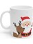 Noel Yılbaşı Geyik ve Noel Baba Deer And Santa Merry Christmas Kupa Bardak Mug 1