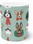 Noel Yılbaşı Kediler ve Köpekler Cats And Dogs Merry Christmas Kupa Bardak Mug 2