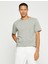 Basic Kırçıllı Tişört Bisiklet Yaka Slim Fit 1