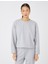 Crop Sweatshirt Örgü Desenli Uzun Kollu 3