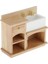 1:12 Dollhouse Mobilya Minyatür Ahşap Lavabo Dolap Dolap Dekor (Yurt Dışından) 2