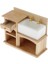 1:12 Dollhouse Mobilya Minyatür Ahşap Lavabo Dolap Dolap Dekor (Yurt Dışından) 3