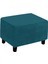 Modern Yumuşak Footting Slipcover Toz Geçirmez Ev Dekor Rahat Derin Gri 1