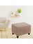 Modern Yumuşak Footting Slipcover Toz Geçirmez Ev Dekor Rahat Kahverengi 3