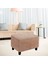 Modern Yumuşak Footting Slipcover Toz Geçirmez Ev Dekor Rahat Kahverengi 4