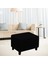 Modern Yumuşak Footting Slipcover Toz Geçirmez Ev Dekor Rahat Siyah 3
