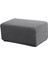 Ayak Fırtınası Dikdörtgen Çıkarılabilir Osmanlı Slipcovers Pouf Protector Gri Xl 2