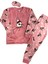 Kız Çocuk Peluş Baskılı Polar Pijama Takımı 1