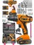 Jtseri 58 V 8 Ah Darbeli Samsung Akülü Vidalama Matkap + Yardımcı Komple Set 1