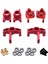 Wltoys Direksiyon Hub Taşıyıcı Kitleri 144010 144001 144002 112 114 Rc Araba Kırmızı (Yurt Dışından) 4
