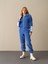 Kadın Mavi Oversize Polar Sweatmont 2