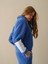Kadın Mavi Oversize Polar Sweatmont 5