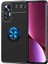 Caseworld Xiaomi Mi 12 Lite Kılıf Renkli Yüzüklü Manyetik Silikon Kapak Siyah - Mavi 1