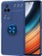 Xiaomi Poco F4 Kılıf Renkli Yüzüklü Manyetik Silikon Kapak Mavi - Mavi 1
