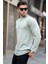 Yeşil Bisiklet Yaka Regular Fit Basic Sweatshirt 6023 1