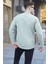 Yeşil Bisiklet Yaka Regular Fit Basic Sweatshirt 6023 2